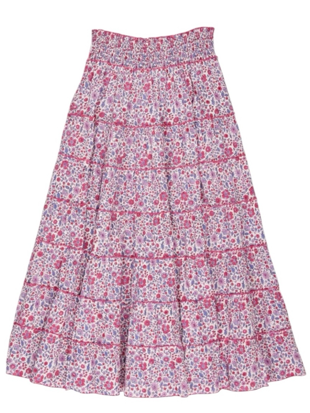 Pink City Prints Maxi skirt. Floral Ditsy. XS/S. EUC